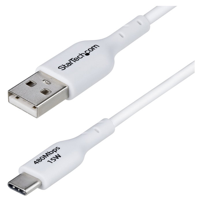 StarTech.com Cable de Carga y Sincronización USB-A a USB-C de 1m, Blanco StarTech.com Cable de Carga y Sincronización USB-A a USB-C de 1m, Blanco