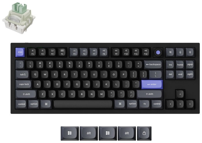 Keychron Q3H Teclado Gaming Magnético-Mecánico Ultra-Fast Lime Negro RGB USB Keychron Q3H Teclado Gaming Magnético-Mecánico Ultra-Fast Lime Negro RGB USB