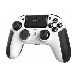 Nacon Revolution 5 Pro Gamepad Inalámbrico para PlayStation 5, PS4 y PC, Mando con Bluetooth, Cruceta y Botones Programables, Color Negro y Blanco