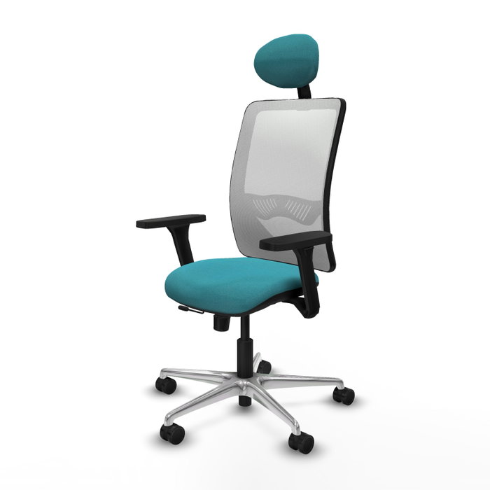 PIQUERAS Y CRESPO Silla de Oficina Zulema Turquesa y Blanco PIQUERAS Y CRESPO Silla de Oficina Zulema Turquesa y Blanco