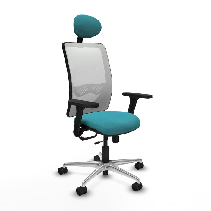 PIQUERAS Y CRESPO Silla de Oficina Zulema Turquesa y Blanco PIQUERAS Y CRESPO Silla de Oficina Zulema Turquesa y Blanco