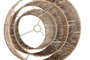 DKD Home Decor Lámpara de Techo de Cuerda y Metal Marrón 50x50x50 cm