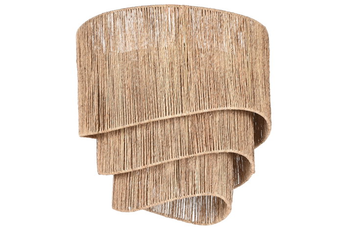 DKD Home Decor Lámpara de Techo de Cuerda y Metal Marrón 50x50x50 cm DKD Home Decor Lámpara de Techo de Cuerda y Metal Marrón 50x50x50 cm