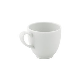 Costa Verde Taza de Café Ecos de Porcelana, 10 cl (9 cl), Color Blanco, 6 cm de Alto x 6 cm de Diámetro (Set de 12)