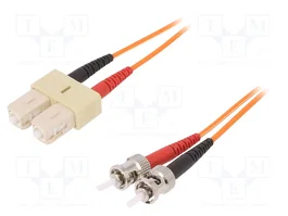 LAPP Cable de conexión de fibra óptica OM1 dúplex SC/UPC a ST/UPC, 2m