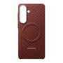 Samsung Funda Galaxy S26+ M2 Carbon Magnet, Estampado de fibra de carbono, rojo, resistente a rayones, cargador inalámbrico, 17 cm (6.7 pulgadas), 77.7 x 160.2 x 12.1 mm, 21 g