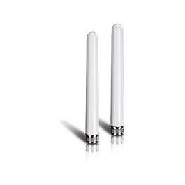 TRENDnet TEW-AO57 Antenas Omnidireccionales Doble Banda 2.4 y 5 GHz, 7 dBi/5 dBi, N-Macho, Blanco, para Exterior, Pack de 2 Piezas