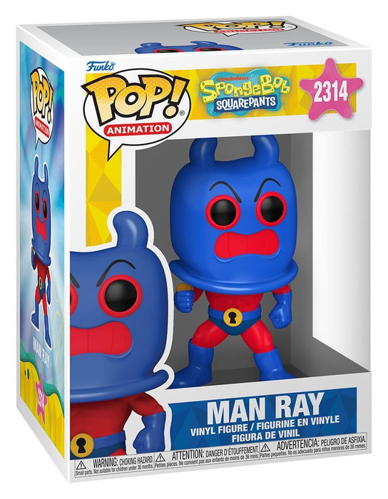 Bob Esponja Figura POP! Animation Vinyl Man Ray 9 cm