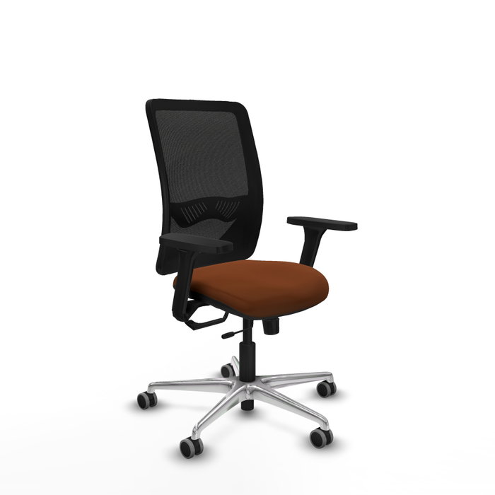 PIQUERAS Y CRESPO Silla de oficina Zulema con mecanismo Sincro/Traslack Marrón y Negro PIQUERAS Y CRESPO Silla de oficina Zulema con mecanismo Sincro/Traslack Marrón y Negro
