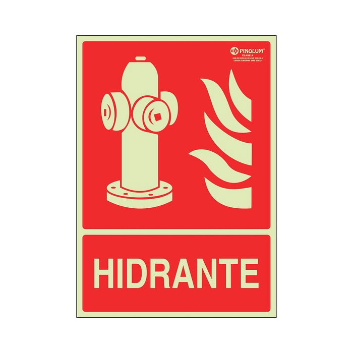 DUVER Señal 7007 Hidrante Luminiscente Plástico 297x210