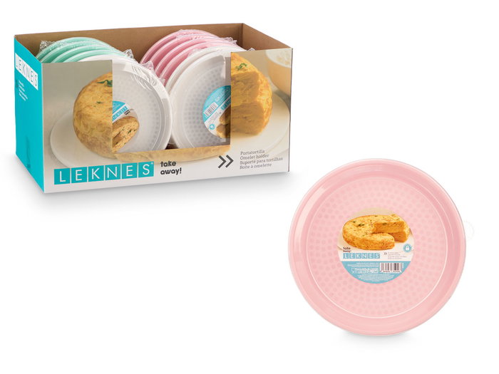 LEKNES Portatortilla Hermético Plástico PP Surtidos Colores 29.5 x 28 x 5 cm (Set de 24)