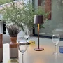 Lumisky LUM3760093548762 - Lámpara de mesa inalámbrica LED KELLY VINTAGE, aluminio marrón, luz blanca regulable, recargable, 38 cm