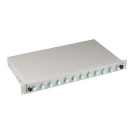 EFB Elektronik Caja de empalme LC 50/125Á OM3 con 12 pigtails separados