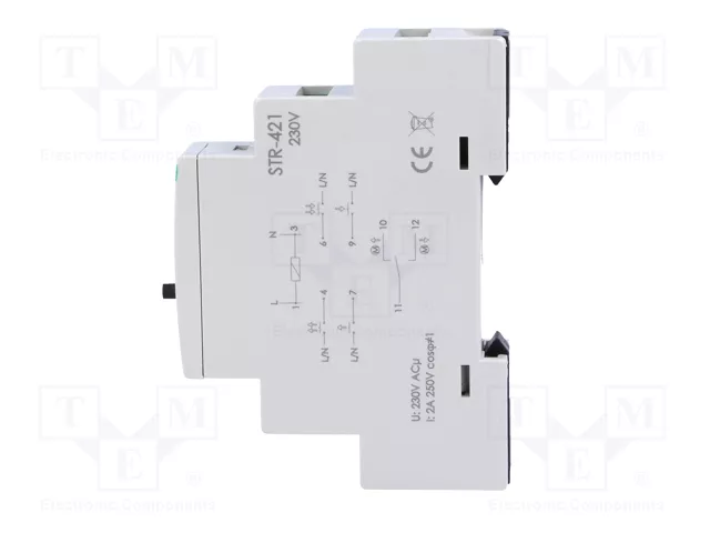 F&F Controlador de persianas Smart Home para raíl DIN 230VAC