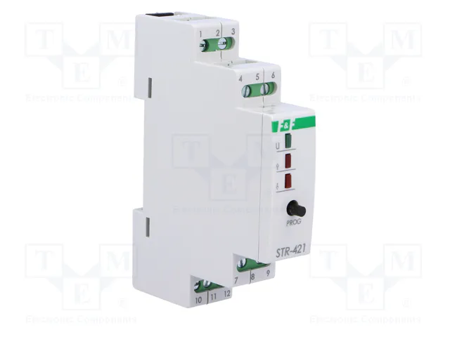 F&F Controlador de persianas Smart Home para raíl DIN 230VAC