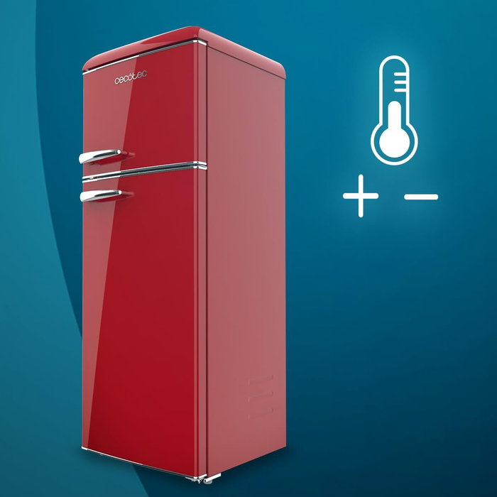 Cecotec frigorífico combinado retro 215 L rojo 2 puertas Bolero CoolMarket 2D E