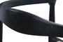 DKD Home Decor Silla de Teca y Ratán Negra