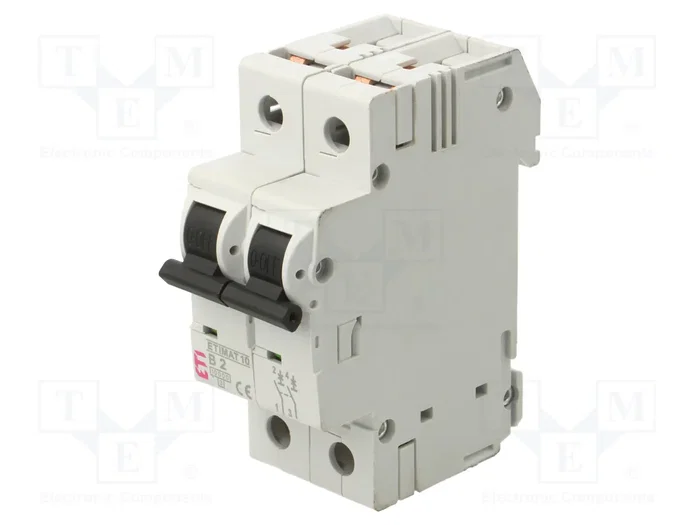 ETI POLAM ETIMAT 10 2P B2 Interruptor magnetotérmico 2A 10kA