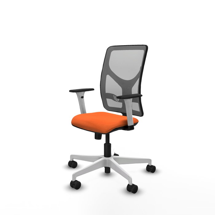 PIQUERAS Y CRESPO Silla de oficina Motilla con mecanismo Sincro, Naranja y Gris PIQUERAS Y CRESPO Silla de oficina Motilla con mecanismo Sincro, Naranja y Gris