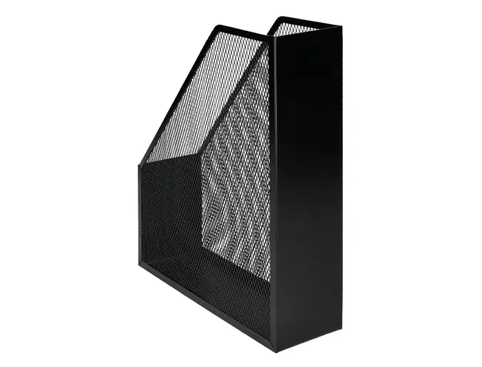 Q-connect Revistero Metálico Rejilla Negro 79x289x250 mm