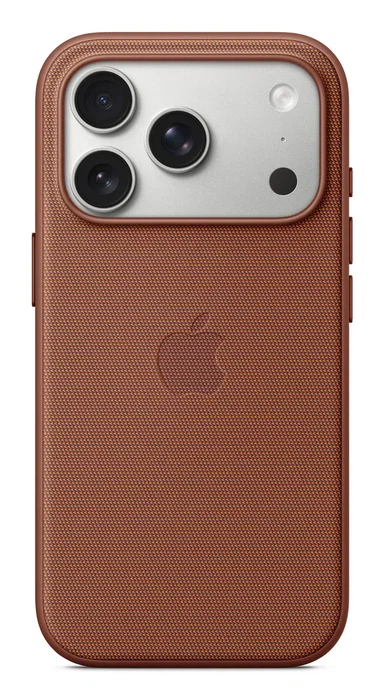 Apple iPhone 17 Pro Case MGF64ZM/A - Funda Techwoven con MagSafe, Color Sienna/Naranja, 100% Poliéster Reciclado, Compatible con Carga Inalámbrica