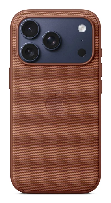 Apple iPhone 17 Pro Case MGF64ZM/A - Funda Techwoven con MagSafe, Color Sienna/Naranja, 100% Poliéster Reciclado, Compatible con Carga Inalámbrica