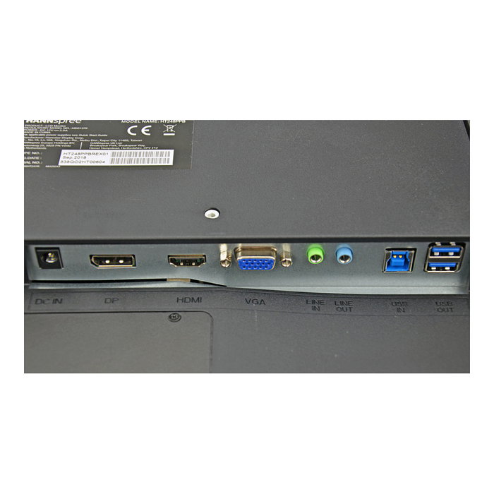 Hannspree HT248PPB Monitor Táctil de 23.8" Full HD con HDMI, DP y VGA Hannspree HT248PPB Monitor Táctil de 23.8" Full HD con HDMI, DP y VGA