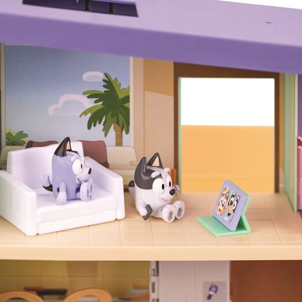 Moose Bluey Casa de Muffin con 4 habitaciones y figura de Muffin