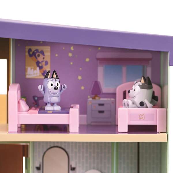 Moose Bluey Casa de Muffin con 4 habitaciones y figura de Muffin