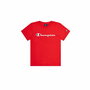 Camiseta de Manga Corta Infantil Champion Crewneck Rojo
