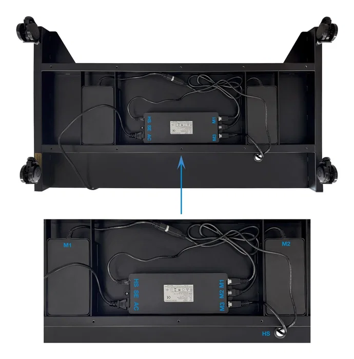 Tooq Soporte de Suelo Eléctrico UROS FSM03-B para TV 52-84 pulgadas