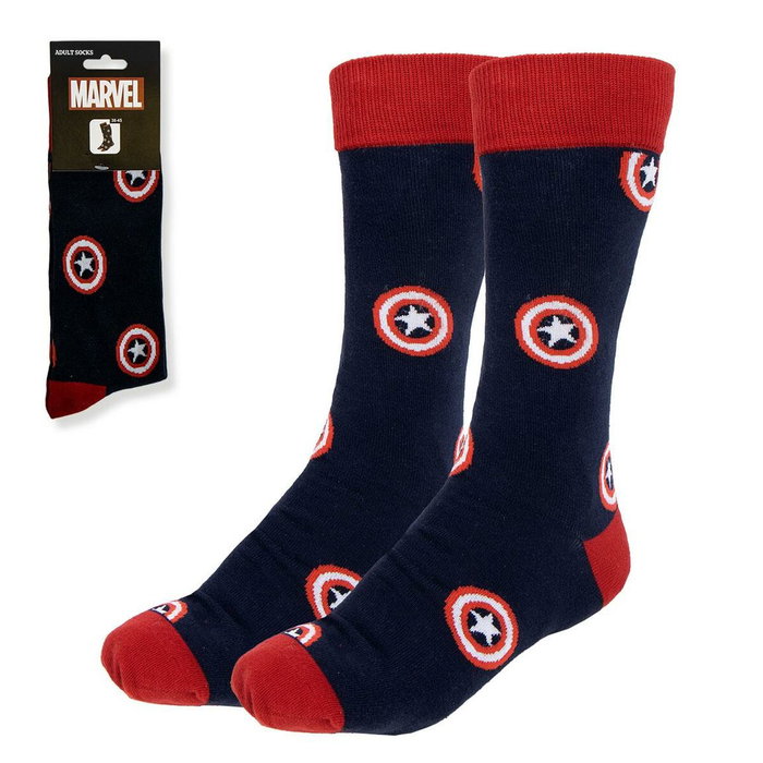Cerdá Calcetines Marvel T3845 Talla 38-39, Negro
