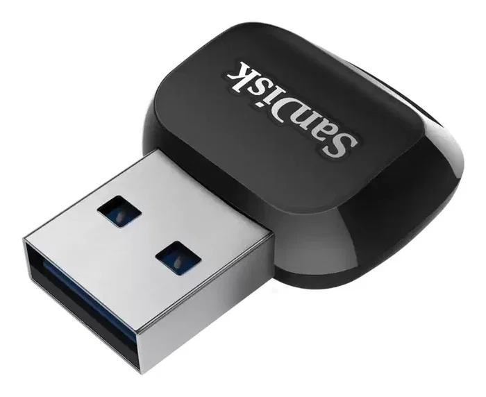 SanDisk SDDR-B731-GN6NN Lector de Tarjetas USB 3.2 Gen 1 Type-A, Compatible con MicroSD/SDHC/SDXC UHS-I, Negro, QuickFlow