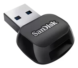 SanDisk SDDR-B731-GN6NN Lector de Tarjetas USB 3.2 Gen 1 Type-A, Compatible con MicroSD/SDHC/SDXC UHS-I, Negro, QuickFlow