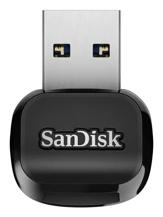 SanDisk SDDR-B731-GN6NN Lector de Tarjetas USB 3.2 Gen 1 Type-A, Compatible con MicroSD/SDHC/SDXC UHS-I, Negro, QuickFlow