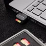 SanDisk SDDR-B731-GN6NN Lector de Tarjetas USB 3.2 Gen 1 Type-A, Compatible con MicroSD/SDHC/SDXC UHS-I, Negro, QuickFlow
