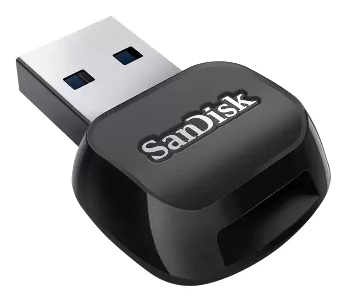 SanDisk SDDR-B731-GN6NN Lector de Tarjetas USB 3.2 Gen 1 Type-A, Compatible con MicroSD/SDHC/SDXC UHS-I, Negro, QuickFlow