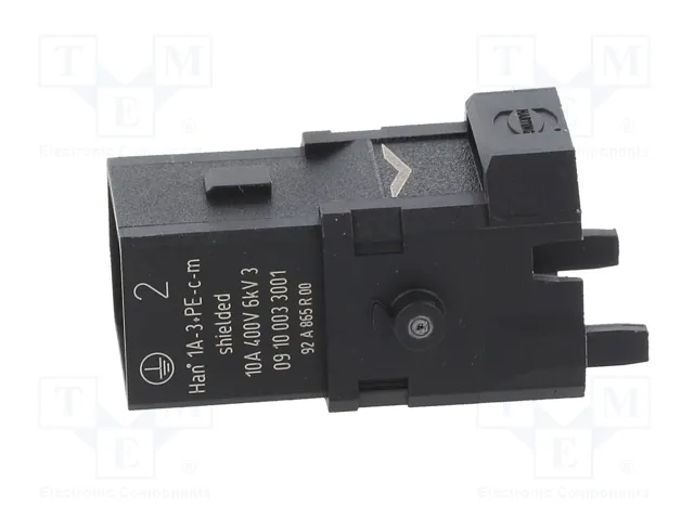 HARTING Han® 1A Plantilla de contacto macho 4 pines 3P+PE HARTING Han® 1A Plantilla de contacto macho 4 pines 3P+PE