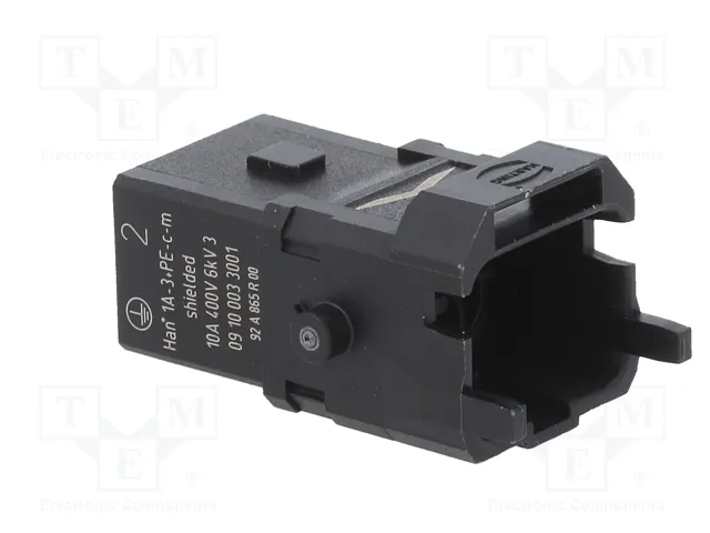 HARTING Han® 1A Plantilla de contacto macho 4 pines 3P+PE HARTING Han® 1A Plantilla de contacto macho 4 pines 3P+PE
