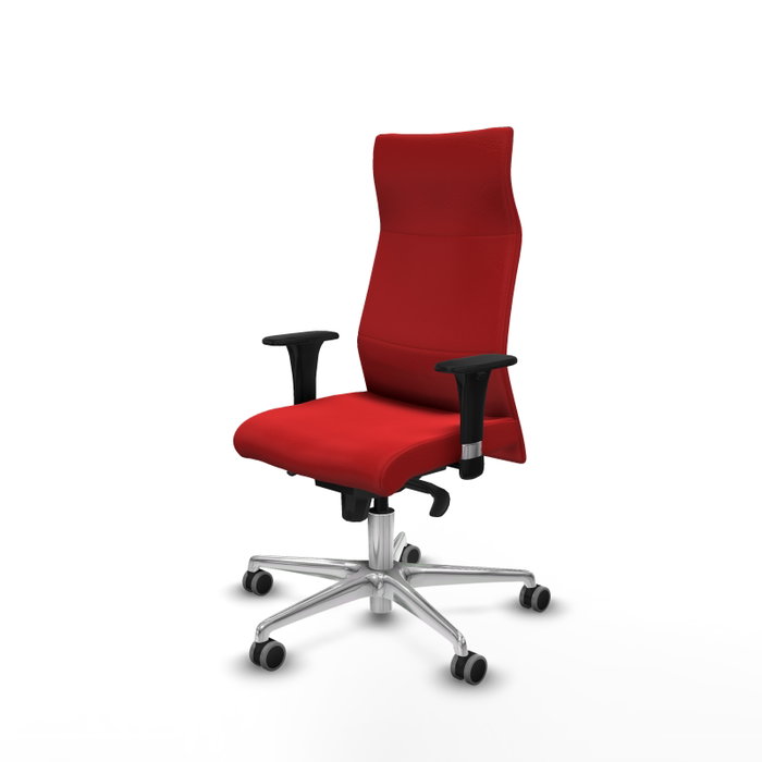 PIQUERAS Y CRESPO Sillón Albacete Rojo con Mecanismo Sincro y Base de Aluminio PIQUERAS Y CRESPO Sillón Albacete Rojo con Mecanismo Sincro y Base de Aluminio