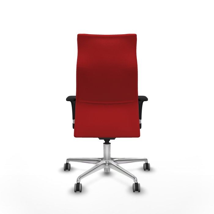 PIQUERAS Y CRESPO Sillón Albacete Rojo con Mecanismo Sincro y Base de Aluminio PIQUERAS Y CRESPO Sillón Albacete Rojo con Mecanismo Sincro y Base de Aluminio