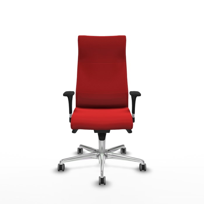 PIQUERAS Y CRESPO Sillón Albacete Rojo con Mecanismo Sincro y Base de Aluminio PIQUERAS Y CRESPO Sillón Albacete Rojo con Mecanismo Sincro y Base de Aluminio