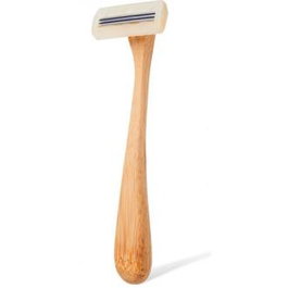 BAMBOOVEMENT Maquinilla de Afeitar Recargable de Bambú, 6 Cabezales con Cuchillas de Acero Sueco - Ecológica y Reutilizable para Hombres y Mujeres