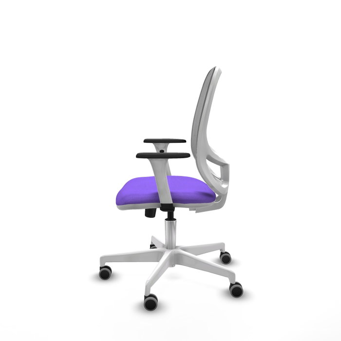 PIQUERAS Y CRESPO Silla de oficina Cilanco con mecanismo Sincro, Tela Lila y Malla Gris PIQUERAS Y CRESPO Silla de oficina Cilanco con mecanismo Sincro, Tela Lila y Malla Gris
