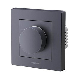 Aqara Dimmer Switch H2 EU, Interruptor Atenuador Giratorio Gris para Interiores, BLE, 86x86x55.5 mm, Ref: H2 EU