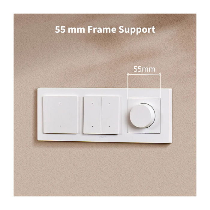 Aqara Dimmer Switch H2 EU - Interruptor Atenuador Giratorio Gris para Interior - 86 mm