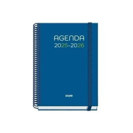 Dohe Agenda Escolar 2025-2026 52041 A5 Tapa Cartón Forrado Semana Vista Azul