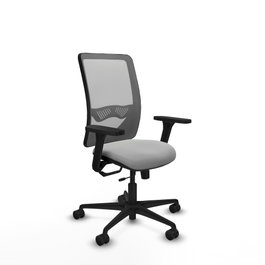 PIQUERAS Y CRESPO Silla de oficina Zulema con mecanismo Sincro/Traslack, Gris