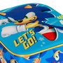 KARACTERMANIA Sonic The Hedgehog Mochila Preescolar 3D 31cm con Relieve y Bolsillo Lateral