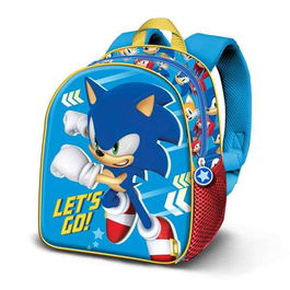 Sonic The Hedgehog Mochila Elite Go 3D Sonic The Hedgehog Azul Preescolar